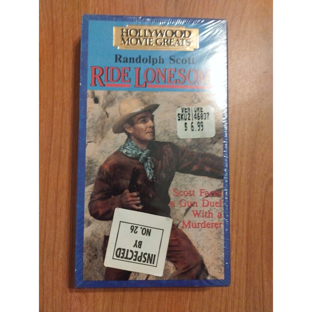 Ride Lonesome VHS 1959 - Randolph Scott - New & Sealed - Western